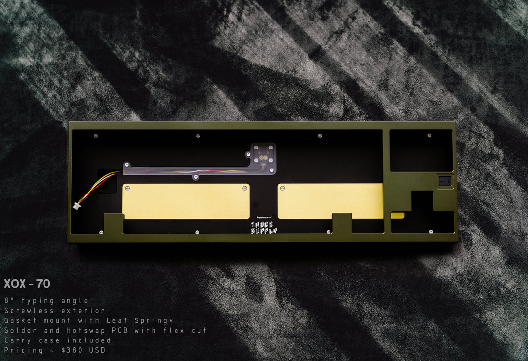 XOX70 Custom Mechanical Keyboard FRL TKL – Thocc Supply